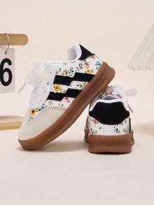 Infant Fashion Sneakers With Rubber Non-Slip Sole, Casual Versatile Baby Walking Shoes - Black - View 2