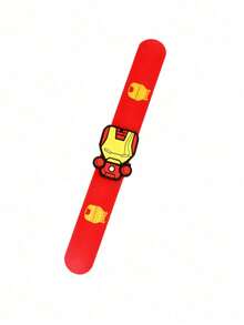 Disney Marvel Cartoon Slap Bracelet, Thor & Spider-Man Anime Character Pattern Theme Party Silicone Wristband, Slap Ring Educational Toy, Daily Party Toy, Carnival & Halloween Party Gift - Multicolor - View 5