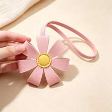 Cute Daisy Flower PU Leather Pendant, Fashionable Versatile Bag Charm, Personalized Floral Hanging Ornament, Suitable For Handbags, Backpacks, Crossbody Bags, Car Rearview Mirror Decoration, Exquisite Girls' Accessory, Creative Gift For Best Friend Birthday, Holiday Anniversary - Multicolor - View 4