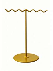 Metal Jewelry Storage Rack, Multi-Function Necklace Hanging Hook Stand, Vertical Jewelry Display Rack, Metal Design, Suitable For Necklaces, Bracelets, Earrings, Rings, Keys, Jewelry, Space-Saving Desktop Vanity Decor, Home Essential Accessory - Multicolor - View 10