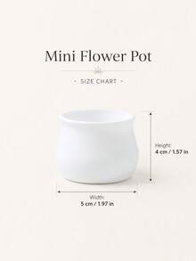 6/4/2/1個波希米亞風圓形小花盆，適用於室內外使用，適合種植多肉植物、仙人掌、薄荷和小綠植，完美適合作為聖誕節、萬聖節、生日、居家與辦公室桌面裝飾 - 簡約迷你花盆 - 查看 7