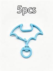 5pcs Halloween Bat Shaped Zinc Alloy Rotating Lobster Clasp, Colorful Rotating Keychain Hook, For DIY Pendant, Bag Charm, Jewelry Making Supplies - Halloween Bat Spring Clip - View 14