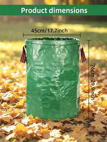 Large Capacity Reusable Leaf Collection Bag With Handle, Thickened Grass Clippings Collection Bag For Garden Yard And Lawn Debris Cleanup, Essential For Autumn And Winter Cleaning - One Size - View 5