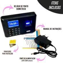 Relógio Ponto Biométrico Digital Livre Software Fácil Config - 1PC - Visão 6