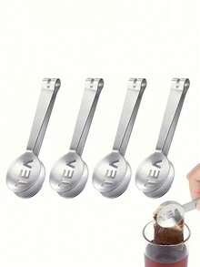 Stainless Steel Tea Bag Squeezer, Silver Tea Bag Clip, Tea Bag Filter Clip, Tea Bag Spoon For Loose Tea, Ice Cubes, Sugar - Multicolor - View 9
