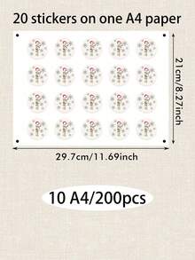 Customized Christmas Stickers, Holiday Gift Packaging Name Label Stickers, Personalized Holiday Labels, Customized Name Gift Seal Stickers, Customizable Christmas Package Decorations, Christmas Gift Labels, Party Favor Stickers, Customized Stickers, Round Stickers, Home - Style C - View 17