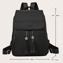 Women Fashion Backpacks - Black - View 7