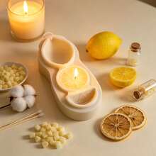 2/1 buah Cetakan Silikon, Bentuk Lemon, Cetakan Silikon Lembut, Cocok untuk Pembuatan Sabun, Tanah Liat, dan Lilin DIY - jeruk nipis - View 2