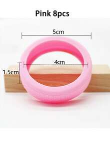8/4/1pc Neutral Luggage Wheel Protective Covers, Silent Silicone Protective Covers, Suitable For Various Travel, Home Camping, Beach Trips, Summer Vacations And Back To School Season, Practical Essential Travel Accessories - Multicolor - View 12