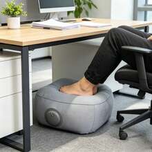 Portable Inflatable Footrest/Foot Pillow – Suitable For Airplanes, High-Speed ​​Trains, Offices, And Home Use. Features A Push-To-Inflate Design; Easy To Store; Helps Relieve Fatigue And Alleviate Discomfort During Long-Distance Travel Or Work. - Multicolor - View 2