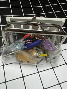 Coin Purse,Clear Wallet,Mini Wallet,Kiss Lock Purse,Bow Decor Bag,Pearl Charm Pouch,Girls Gift,Back To School Gift,Women Small Storage Bag,Card Holder - Multicolor - View 6