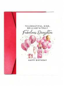 Daughter Birthday Card, Perfect Daughter Birthday Card, Birthday Gift For Daughter, Daughter Birthday, Daughter Card, Fun Birthday Card From Parents To Daughter - Multicolor - View 10