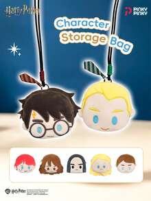 Harry Potter 1pc Headphone Bag Charm Storage Pouch Random Style Blind Box Suitable For Birthday Gift Halloween Christmas - Multicolor - View 10