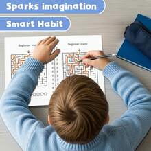 Scenic Maze Activity Notebooks Garden, Town, Harbor And Snow Village Pathfinding Puzzles, Progressive Brain Games To Build Focus, Logic, Observation And Problem-Solving Skills - Style - View 6