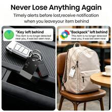 RSH Kartu Pelacak Pintar Sistem Ganda, Kompatibel dengan Apple Find My & Find Hub, Tahan Air IP68, Pengisian Daya Nirkabel, Ultra Tipis, Bluetooth, Tag Pencari Anti-Hilang untuk Dompet, Koper, Paspor - MultiWarna - View 3