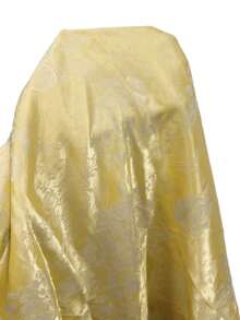 Women's Elegant Vintage Lace Trim Abaya Yellow Fall - Yellow - View 7