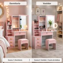 Vanities & Vanity Benches - Pink - View 9
