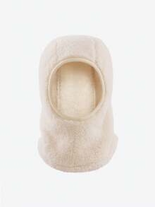 New Autumn And Winter Children's Pullover Hat, Versatile, Solid Color With Fleece Insulation, Cold Proof Hat, Scarf One-Piece Hat - Multicolor - View 11