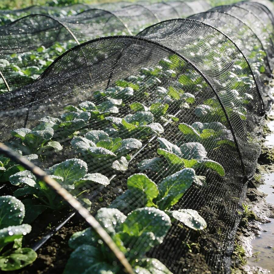 Bird Netting 1-Inch Mesh Garden Netting Bird Netting For Garden Protection(98.43*49.21ft) - Black - View 1