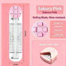 1pc 4-In-1 Paper Trimmer, Paper Cutting Tool, Photo/Paper Cutting Tool, Multi-Function Paper Cutter, Wave Line Cutting, Suitable For Crafts, Back To School Supplies And School Supplies. - As Shown In the Figure - View 18