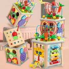 1 Set Kids Multi-Functional Hexagon Treasure Box, Children's Educational Puzzle Toy With Beads, Bug Catching, Piano Keys, Shape Matching, Baby Early Learning Toy - Multicolor - View 7