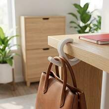 1/4/8pcs Minimalist C-Shaped Desk Edge Hanging Hook, Portable Bag Holder Without Adhesive, Workbench Bag Storage Hook - View 8
