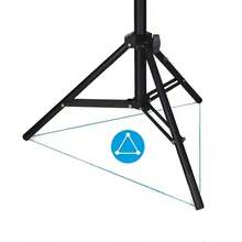 43 Inch Universal Projector Tripod, Retractable Aluminum Alloy Stand, Height Adjustable, 1/4 Metal Universal Head, Suitable For LCD Projectors, Cameras And Mobile Phones - View 8