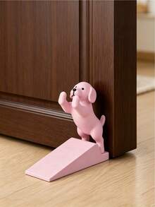1pc Cute Puppy Door Stopper, 3D Labrador Shaped Door Wedge, Non-Slip Sloped Design Stable Door Support, Prevents Automatic Closing And Finger Pinching, Suitable For Bedroom, Fun Healing Home Decor, Ideal For Rental And Home Practical Decoration - Multicolor - View 6