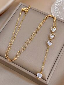 1 Buah Kalung Panjang Stainless Steel dengan Liontin Raket Bulu Tangkis Ganda yang Dapat Diatur untuk Wanita, Pesta, Sehari-hari, Natal, Halloween, Dekorasi Musim Gugur, Hadiah Ulang Tahun, Olahraga - MultiWarna - View 1