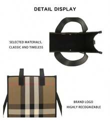 Burberry Color Blocked Women's Shoulder Crossbody Handbag 80845521 - Grey and Brown 80845521 - View 9