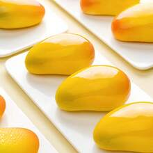 6-Cavity Snowflake/Mango-Shaped Reusable Baking Mold For DIY Mousse, Chocolate, Chiffon, Cheesecake, Ice Cream, Jelly, Pudding, Easter, Christmas, Valentine's Day, Graduation, Birthday Party, Christmas Tree - White - View 3