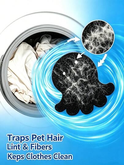 Home Storage & Organization | Washing Machine Pet Hair Collector, Reusable Lint Remover Sponge, Octopus Shaped, Suitable For Washing Machine And Dryer, Pet Owners, Dog & Cat Hair Collector, Reusable Laundry Lint Remover Tool
