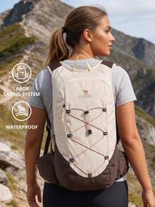 CAMEL CROWN Unisex Lightweight Large Capacity Backpack, Suitable For Hiking, Trekking, Casual Sports, Outdoor Climbing And Travel - Chocolate Brown - View 1