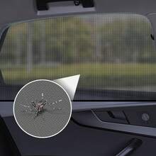 Car Breathable Window Mesh, Ultra-Thin Large Mesh Car Sunshade (Thin/Transparent, Mainly For Mosquito Protection, Fabric Not Dense), Car Side Window Mosquito Protection Sunshade Cover, Camping Travel Car Interior Sun Protection Accessory, Mosquito Protection, Heat Insulation, UV Reflection Sunshade Film, Suitable For Sedans And SUVs. - Random Styles - View 2