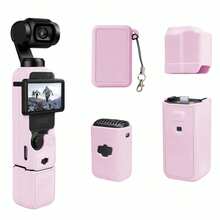 MAMEN Silicone Protective Case Set For Osmo Pocket 3, Body Cover + Lens Cap + Battery Shell + Storage Bag, Shock‑Proof Anti‑Scratch Handheld Gimbal Camera Accessory - View 8