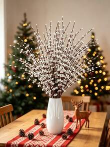 1/3pcs 31.1 Inch Long Stem Artificial Jasmine Flower Bouquet, Suitable For Home Kitchen, Bedroom, Wedding Party DIY Decor, Porch Decor, Christmas Decor, Winter Decor - White - View 5