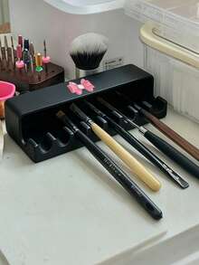 8-Grid Bow Makeup Pen Storage Rack, Nail Art Shading Pen Holder, Eyebrow And Nail Art Shading Pen Desktop Storage Rack, Beauty Tool Storage Base, Shading And Anti Hair Curing, Shading And Anti Drip, Shading Nail Art Pen Holder - Multicolor - View 2