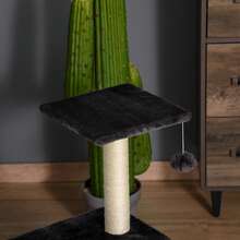 Árbol para gatos, árbol para trepar, rascador para gatos, 72 cm de alto, bola colgante, gris oscuro - Multicolor - Ver 10