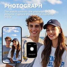 2026 Unisex Smartwatch With Message Notifications, Calorie & Distance Tracking, Multiple Sports Modes, Music Control, Remote Camera, Alarm, Metal Case + Silicone Strap, USB Charging, Multi-Functional Smartwatch Compatible With Smartphones, Perfect Gift For Parties, Holidays, New Products - Multicolor - View 6