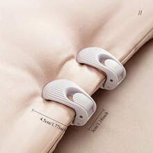 4pcs/Set Bed Sheet & Quilt Clips, Heavy Duty Shell-Shaped Clamps, Non-Slip Bed Cover Fasteners, Suitable For Thick Mattresses, ABS Material, Bed Sheet Clips For Home & Hotel Use - Multicolor - View 3