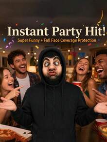 Personalized Halloween Photo Mask, Custom Face Portrait Mask, Fun Party Costume Accessory, Suitable For Carnival And Events - Multicolor - View 5