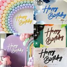 Happy Birthday Backdrop Decoration - Felt Happy Birthday Sign, Suitable For Balloon Arch Birthday Party Backdrop Decoration, Also Suitable For Birthday Party, Baby Shower - Vintage Country Style Birthday Party Decoration Backdrop Wall Photo Prop - View 1