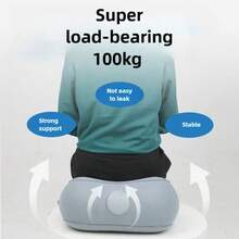 Portable Inflatable Footrest/Foot Pillow – Suitable For Airplanes, High-Speed ​​Trains, Offices, And Home Use. Features A Push-To-Inflate Design; Easy To Store; Helps Relieve Fatigue And Alleviate Discomfort During Long-Distance Travel Or Work. - Multicolor - View 6