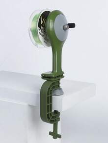 BILLINGS Fishing Line Spooler, Adjustable Portable Fishing Line Spooler, Anti-Tangle, Suitable For Spinning Reels And Baitcasting Reels, Can Be Clipped To Fishing Rod Or Mounted On Desk - Green - View 3