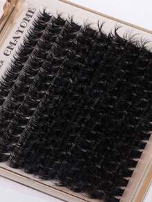 160/180/200pcs D-Curl Single Lash Extensions, Long-Lasting, Lightweight & Long, Suitable For Home DIY Beginners, Portable Travel Pack, Soft & Voluminous, Mixed Design, Enhances Eyes, Easy To Use, Perfect For Stage/Daily/Cosplay/Photography/DIY Eye Makeup - D - View 9