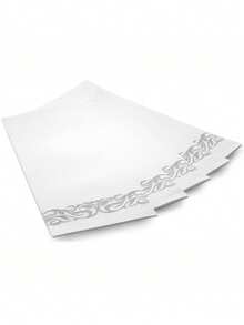 50pcs Linen Texture Disposable Bathroom Towels, Guest Towels Soft And Absorbent Paper Napkins, Disposable Bathroom Hand Towels, Suitable For Parties, Weddings, Dinners, Silver, 12INx17IN - Multicolor - View 6