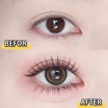 LIMEIKAI 60pcs Self-Adhesive False Eyelash Clusters, Korean Idol Manga Style, 8-12mm Mixed Length Set, Fluffy Single-Strand False Eyelashes, Natural Look 3-Section Segmented Design Loose Type Beginner-Friendly Reusable Self-Adhesive Eyelash Clusters, Eyelash Clusters, Individual False Eyelashes, False Eyelashes, Self-Adhesive DIY False Eyelash Extensions, Cluster False Eyelashes, False Eyelashes - C - View 8