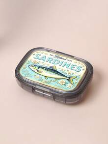 Canned Sardine Square Medicine Box, Portable Medicine Storage Compartment, Mini Transparent Storage Box, Portable Jewelry And Medicine Box, Travel Medicine Box, Large Compartment, Weekly Medicine Sorting Box, Suitable For Daily Medicine And Vitamins - Multicolor - View 13