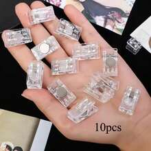 1/3/5/10/15PCS [Klip Magnet] Klip Magnet Akrilik Transparan | Klip Memo Kulkas Multifungsi, Sempurna untuk Papan Tulis Kantor, Lemari Penyimpanan, Mesin Pencuci Piring, dan Dekorasi Rumah, Hadiah Hari Valentine yang Ideal. Klip Memo | Desain Menarik | Plastik Tahan Lama - Beraneka warna - View 11