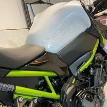 2PCS Motorcycle Tank Grip Pads Left & Right, Elastomer Anti‑Slip Volcano Profile Traction Pad, Frame & Gas Tank Protector For Better Control, Strong Adhesive - A - View 5